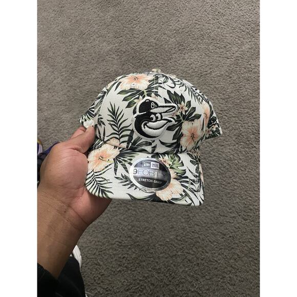 Baltimore Orioles New Era 9Forty Snapback Hat Cap Hawaiian Floral Tropical - Picture 1 of 4
